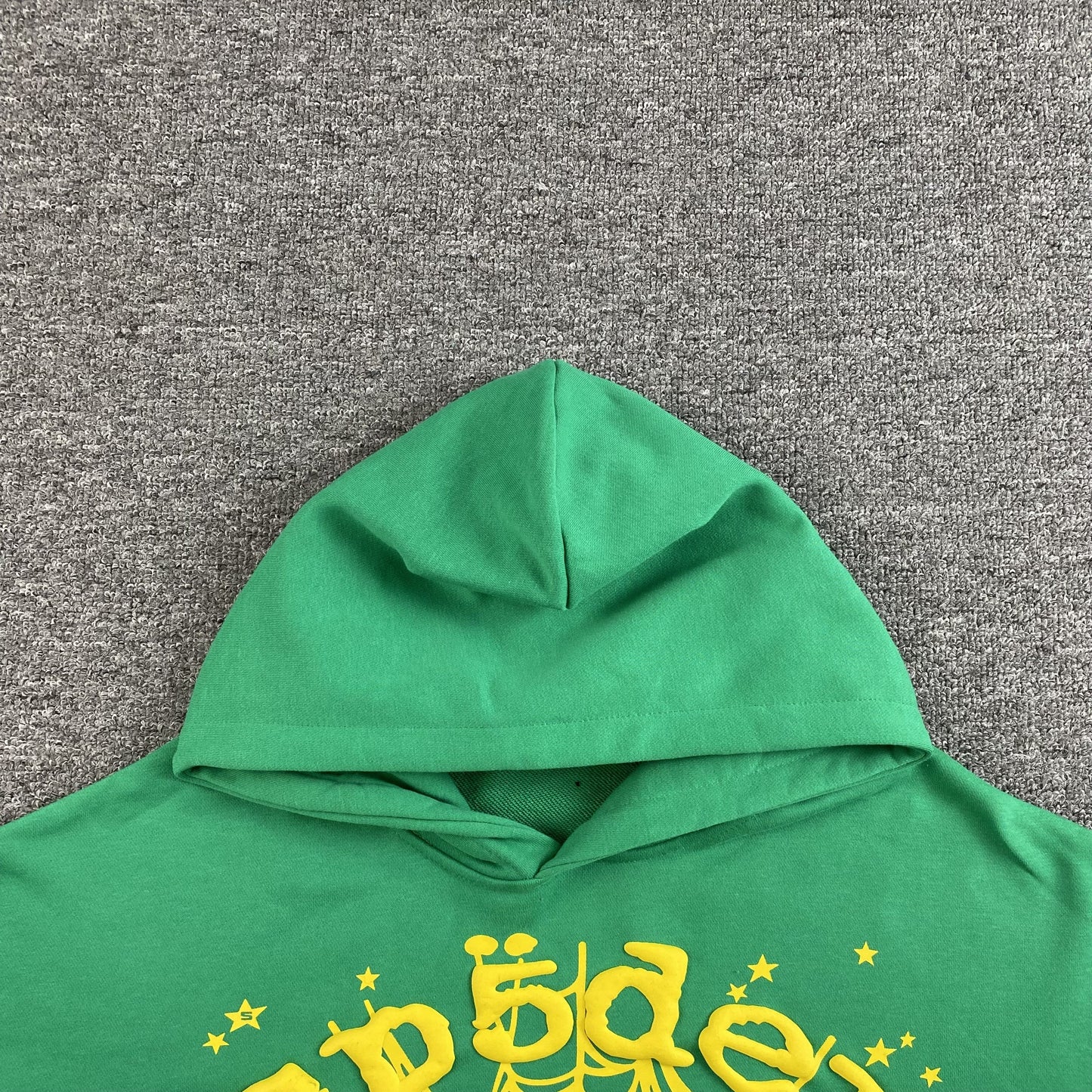 SP5DER STAR OG WEB V2 SWEAT À CAPUCHE SLIME VERT