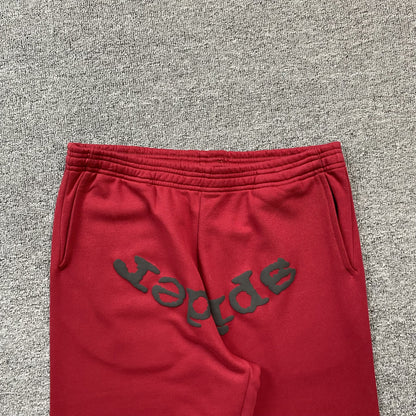 Pantalon de survêtement rouge SP5DER VVS