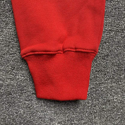 Sweat à capuche rouge SP5DER x METRO BOOMIN HÉROS ET MÉCHANTS