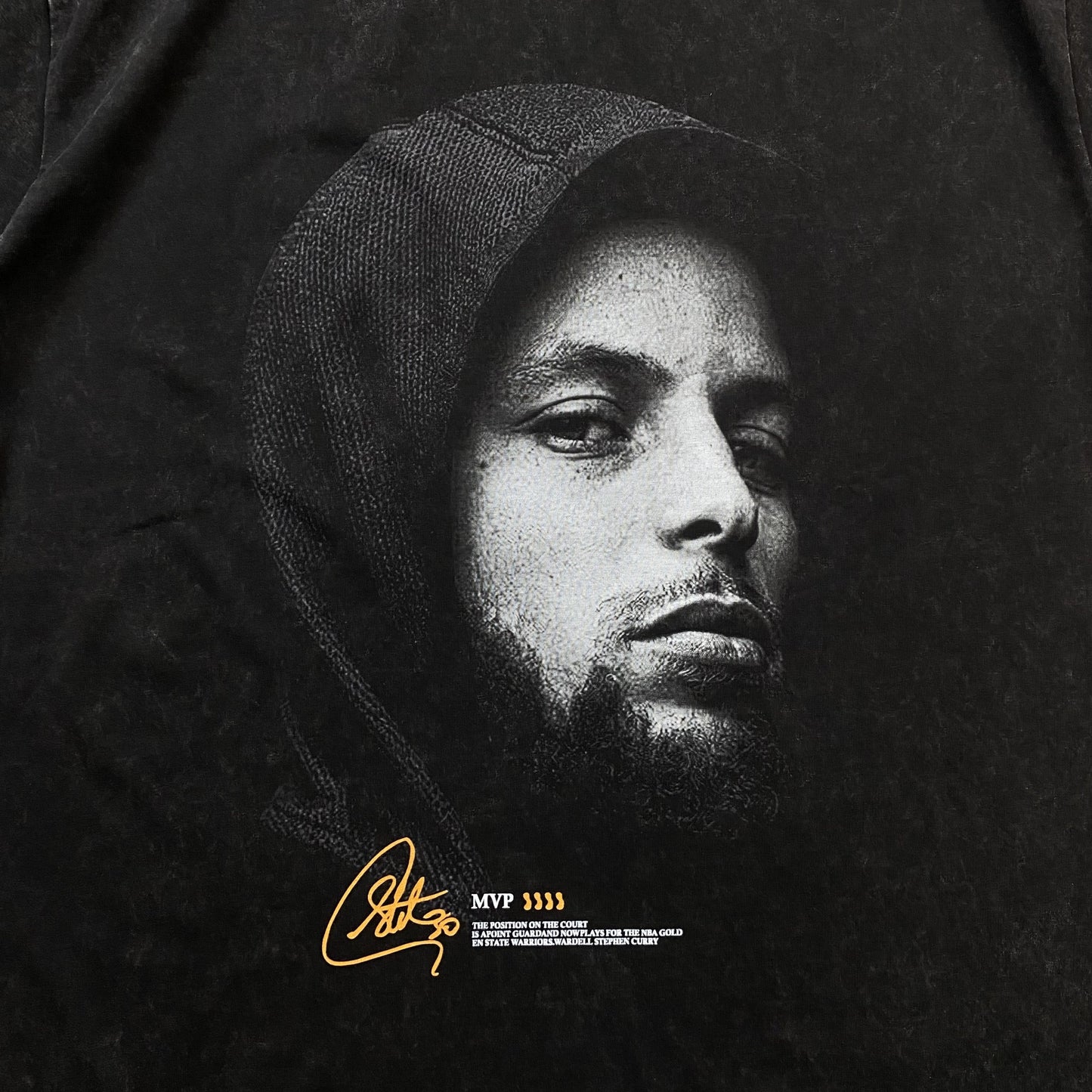 T-shirt graphique vintage Stephen Curry gris foncé