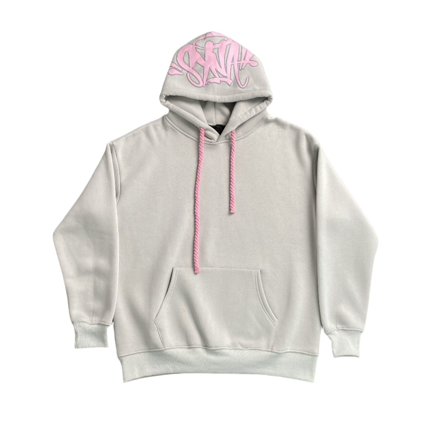 SWEAT À CAPUCHE SYNA WORLD LOGO GRIS ROSE