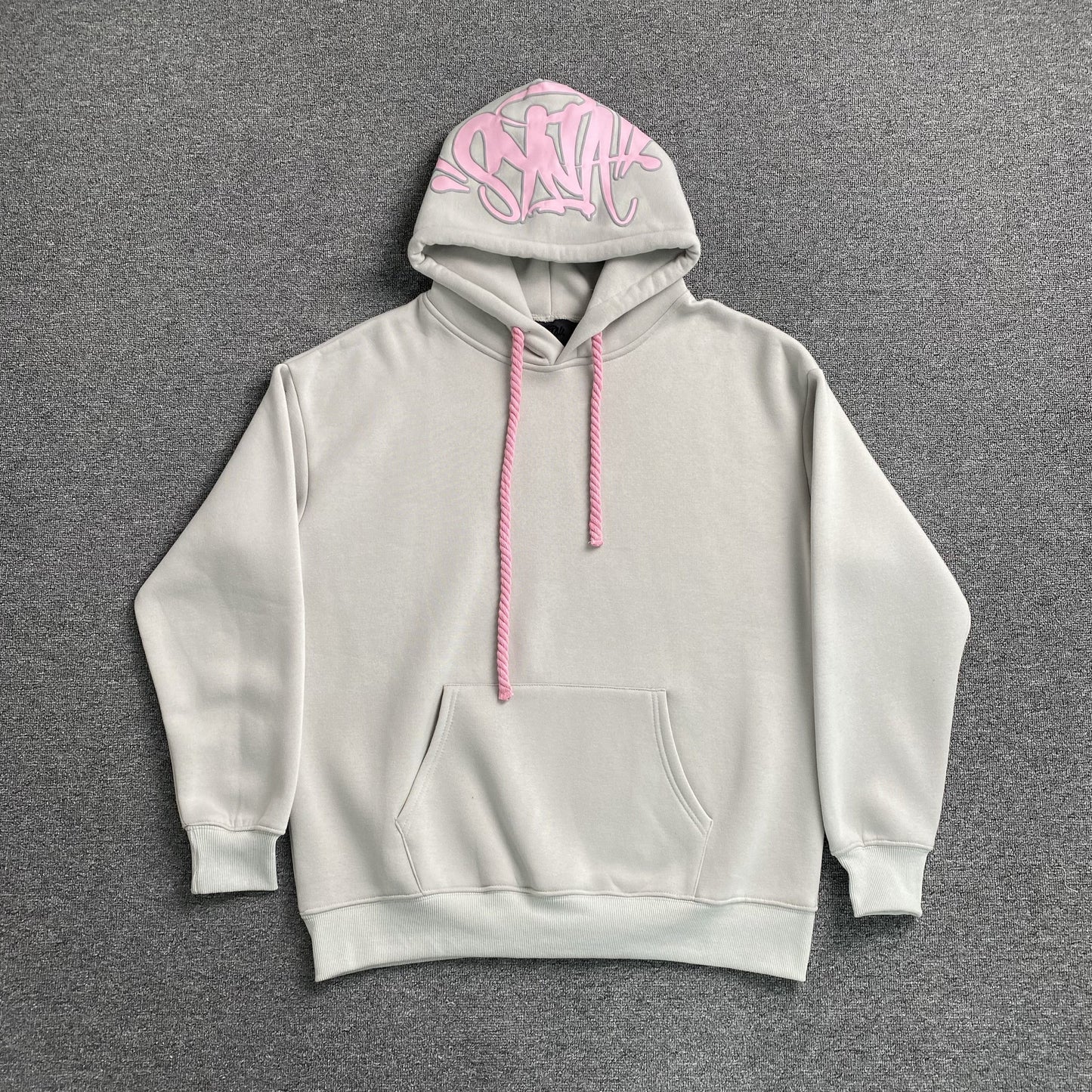SWEAT À CAPUCHE SYNA WORLD LOGO GRIS ROSE
