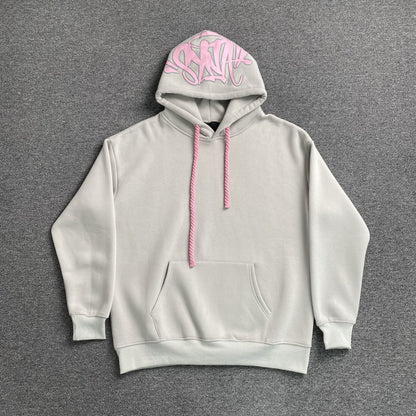 SWEAT À CAPUCHE SYNA WORLD LOGO GRIS ROSE