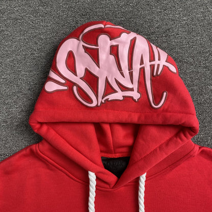 Sweat à capuche rouge SYNA WORLD HOOD LOGO