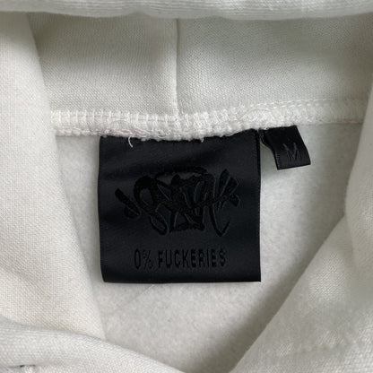 SWEAT À CAPUCHE BLANC SYNA WORLD HOOD LOGO