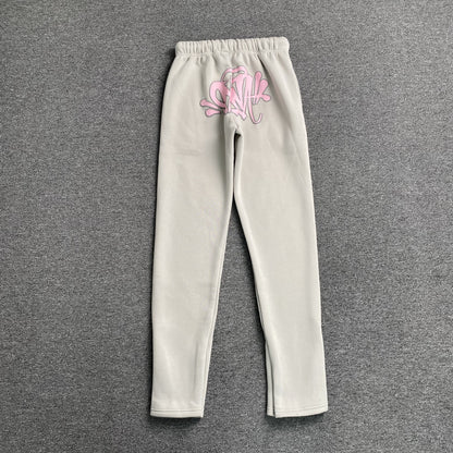 SYNA WORLD SYNA LOGO PANTALON DE SURVÊTEMENT GRIS ROSE