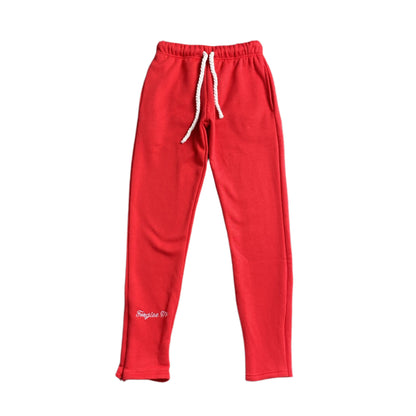 Pantalon de survêtement rouge SYNA WORLD avec logo SYNA