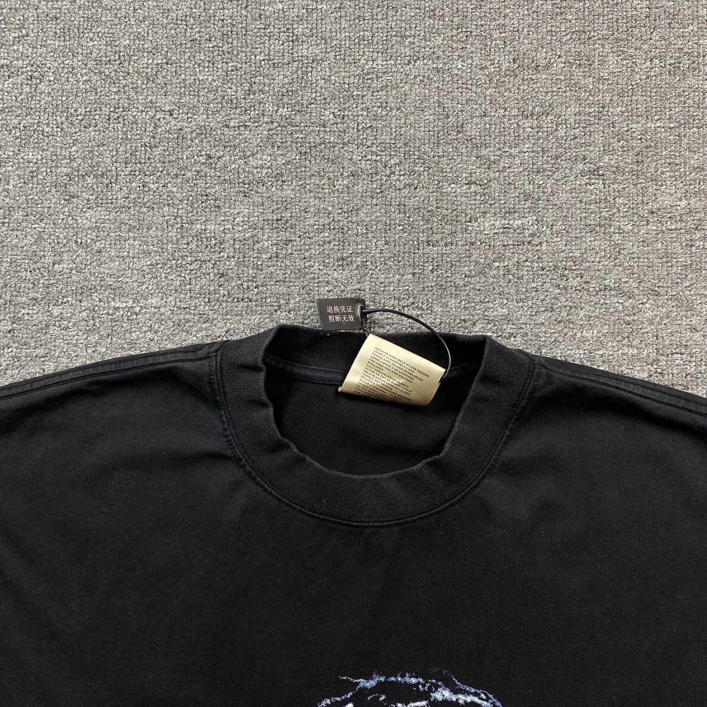 T-shirt graphique vintage Travis Scott noir