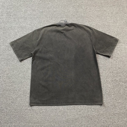 T-shirt graphique vintage Tupac gris foncé