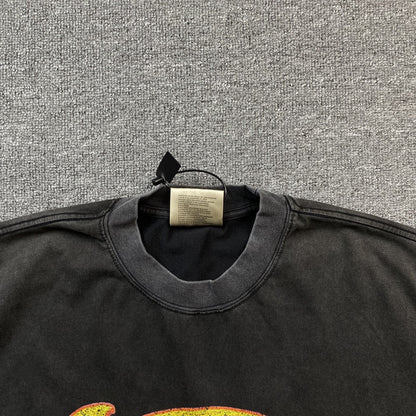 T-shirt graphique vintage Tupac gris foncé