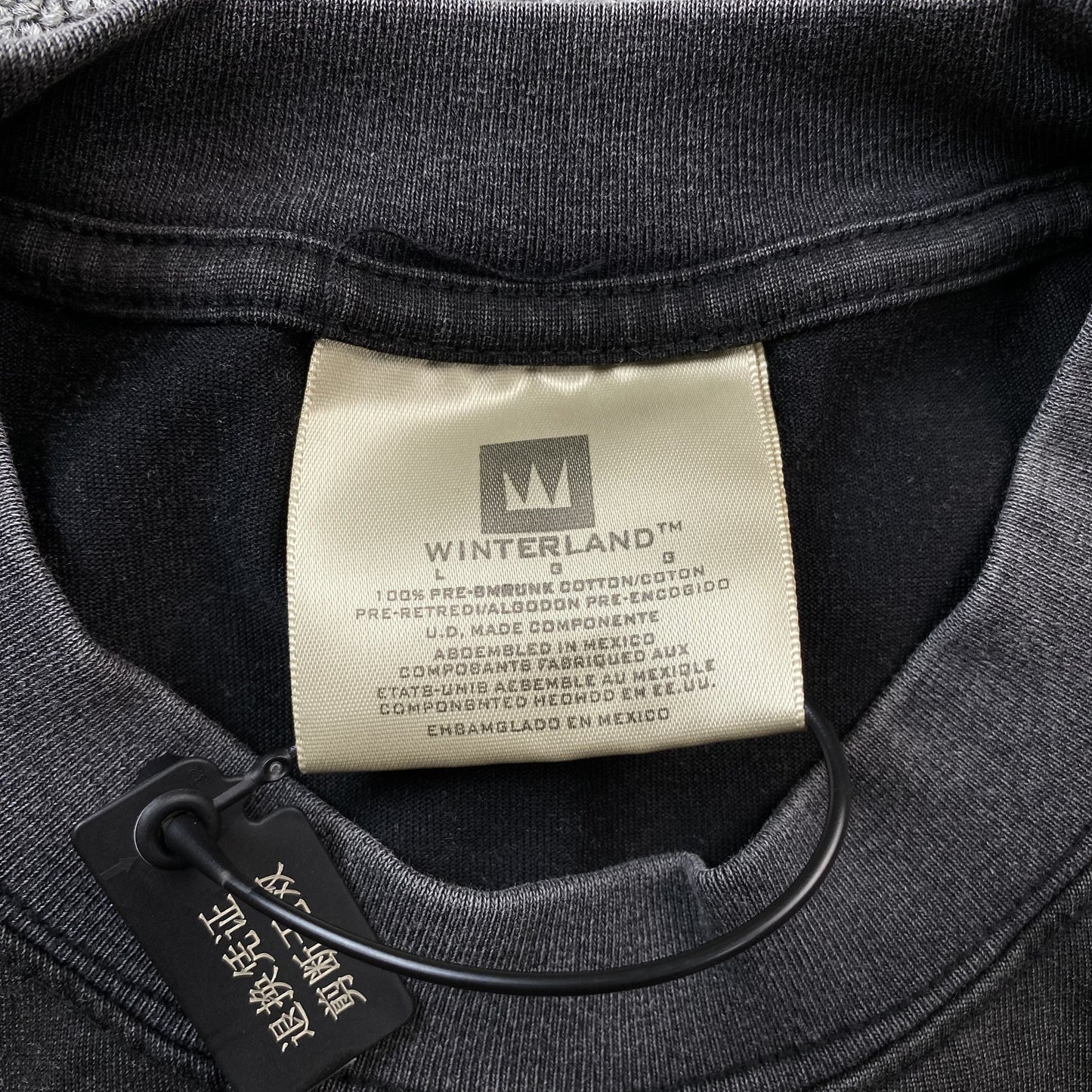 T-shirt graphique vintage Tupac gris foncé