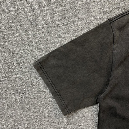 T-shirt graphique vintage Tupac gris foncé