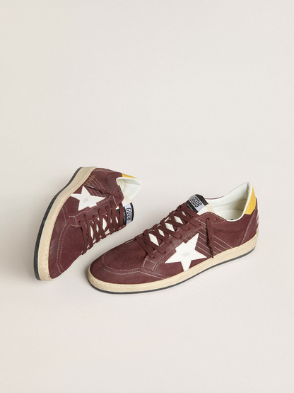 Baskets Golden Goose Ball Star – Cuir bordeaux