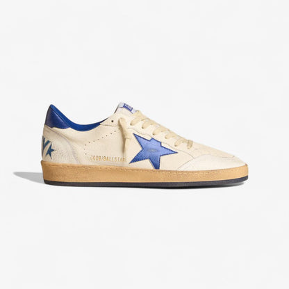 Baskets Golden Goose Ball Star – Crème et bleu roi