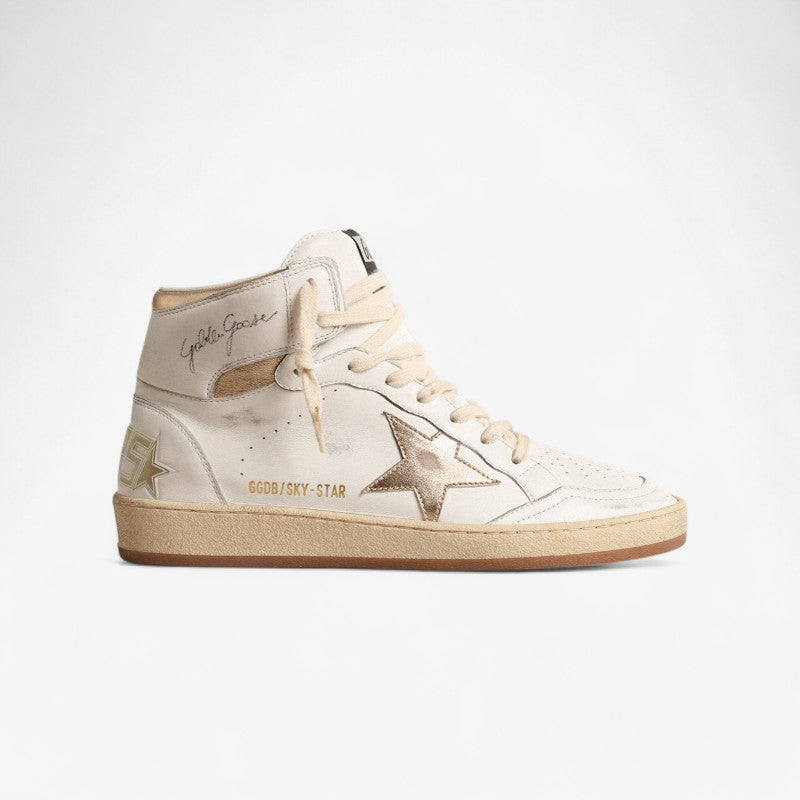Golden Goose Sky-Star – Blanc et or