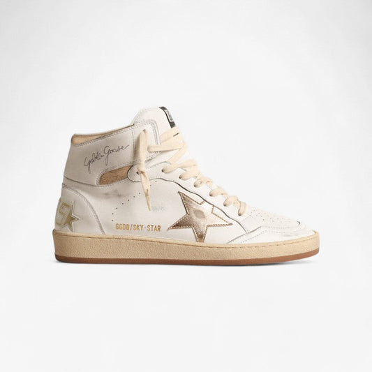 Golden Goose Sky-Star – Blanc et or