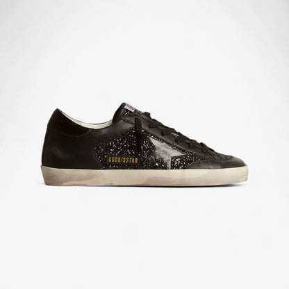Baskets Golden Goose Super-Star noires à paillettes