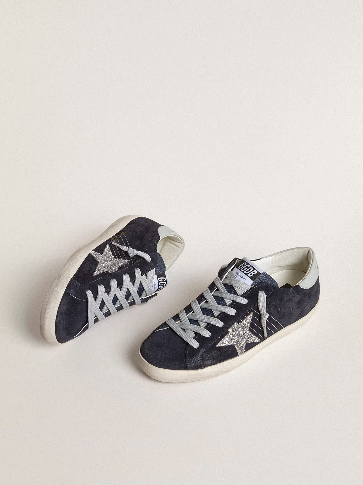 Golden Goose Super-Star Glitter Star – Daim Minuit