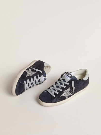 Golden Goose Super-Star Glitter Star – Daim Minuit