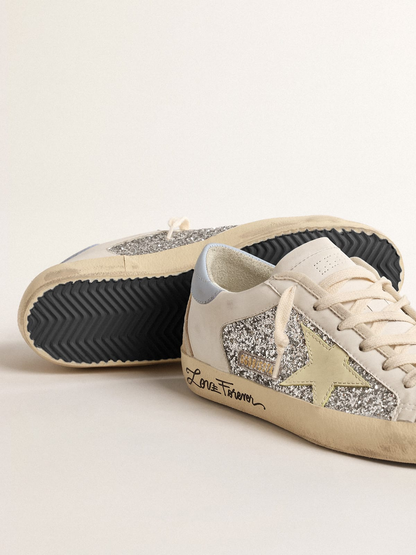 Baskets à paillettes Golden Goose Super-Star « Love Forever »