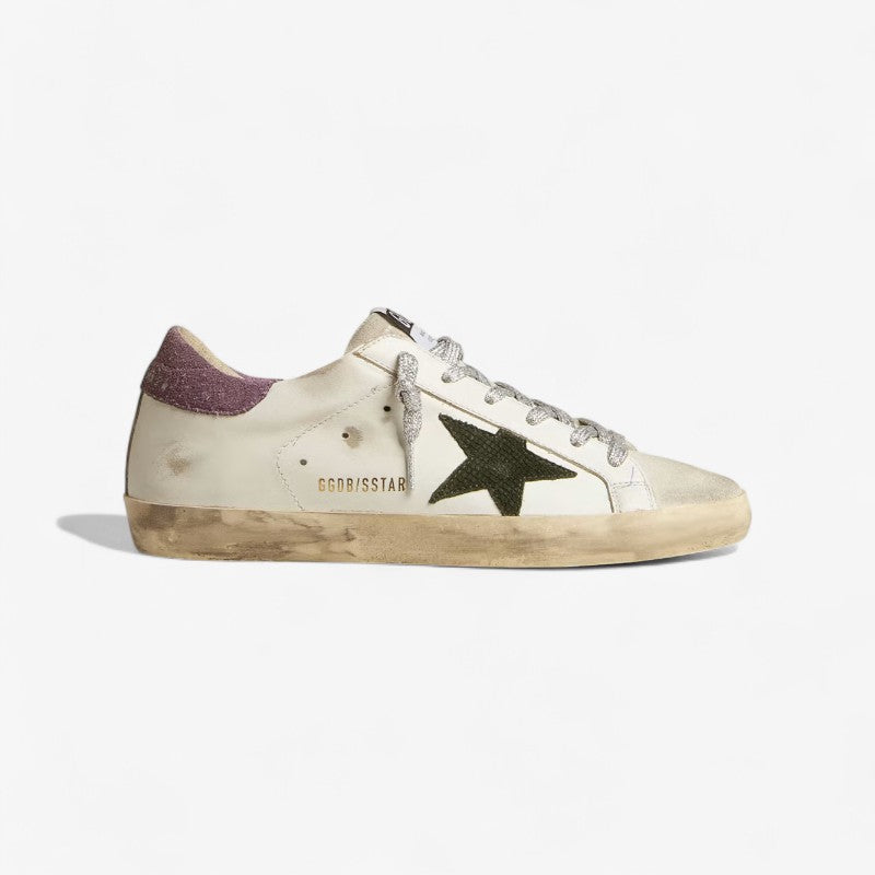 Baskets Golden Goose Super-Star Olive Python