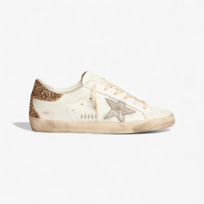 Baskets à talon pailletées Golden Goose Super-Star Rose