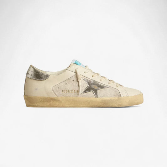 Baskets Golden Goose Super-Star Silver Shine