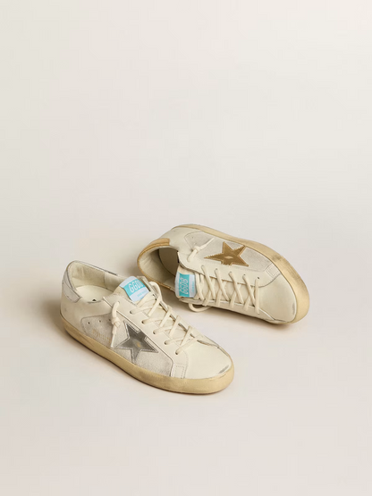 Baskets Golden Goose Super-Star Silver Shine