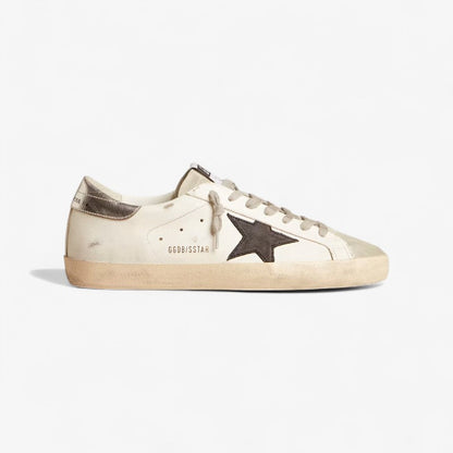 Baskets Golden Goose Super-Star blanches et noires