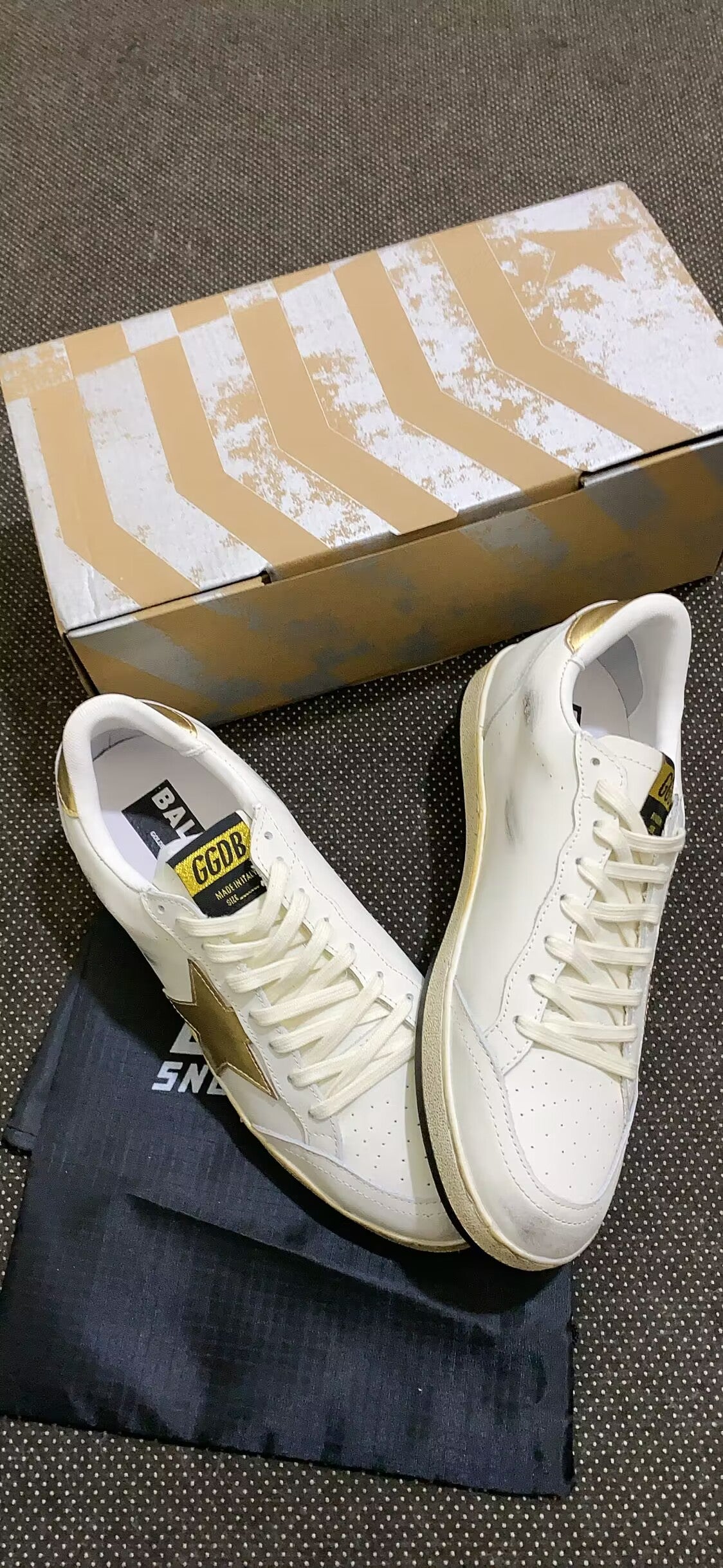 Baskets Ball Star Con Stella E Talloncino Dorati