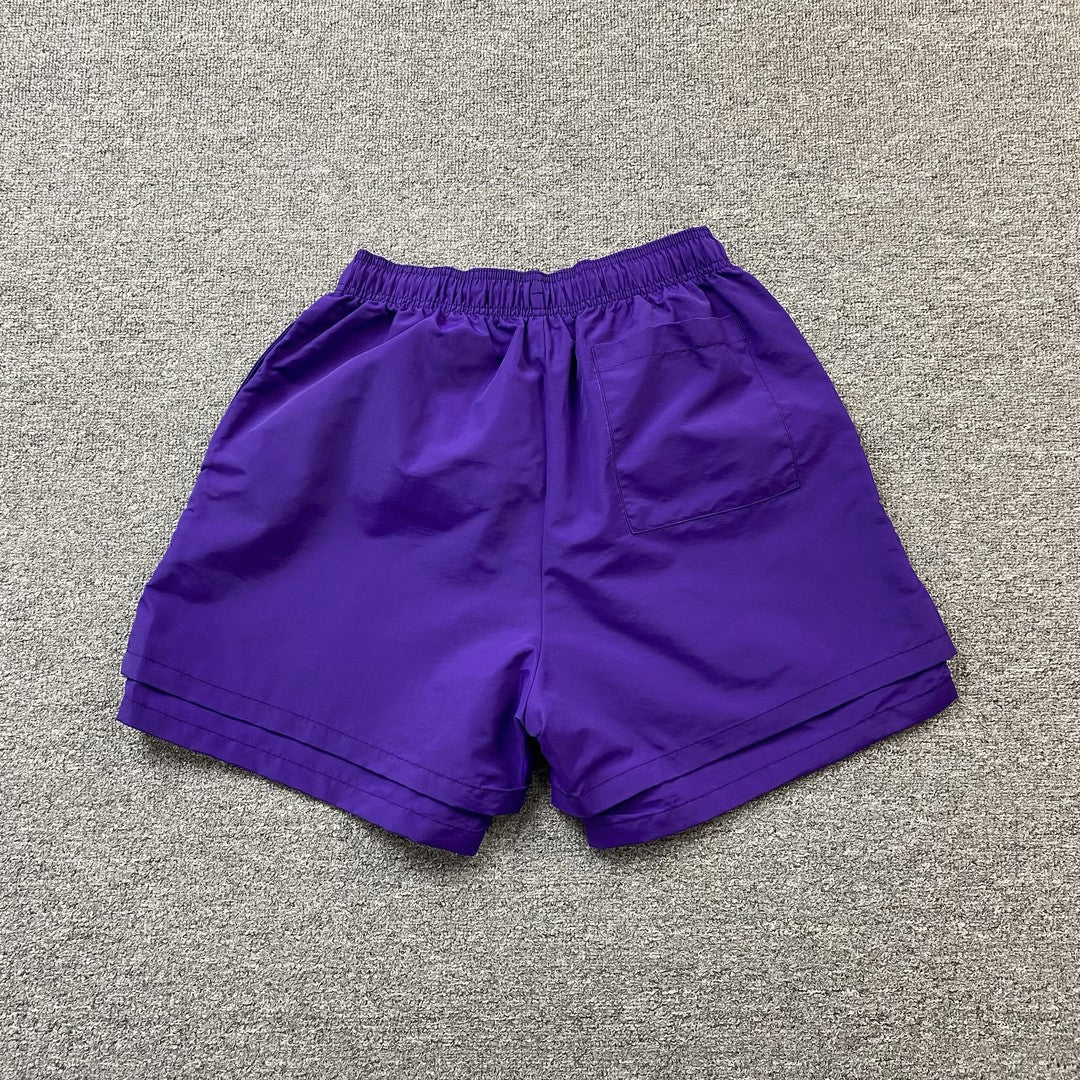 SHORT SP5DER OG WEB DOUBLE COUCHE VIOLET