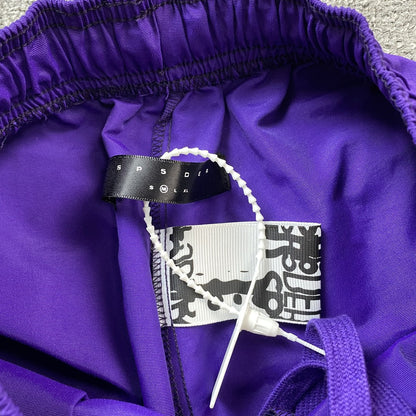 SHORT SP5DER OG WEB DOUBLE COUCHE VIOLET