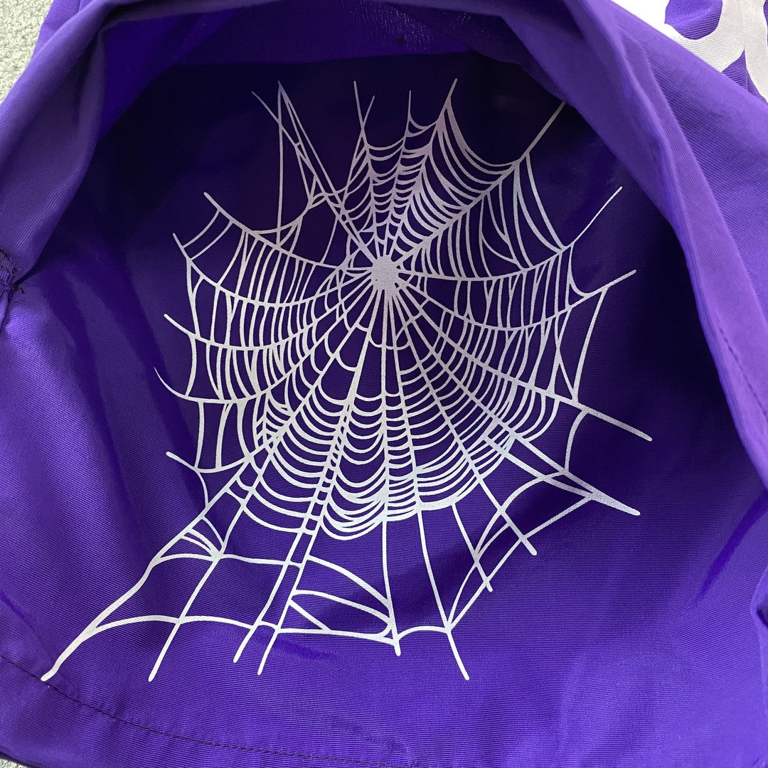 SHORT SP5DER OG WEB DOUBLE COUCHE VIOLET