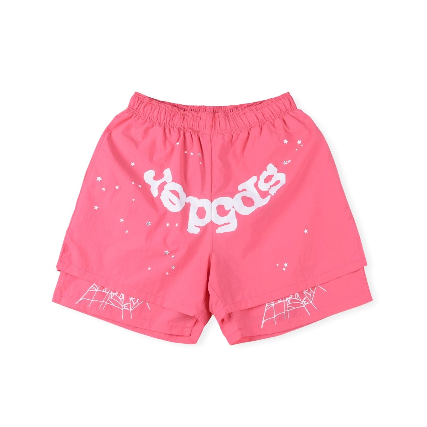 SHORT SP5DER OG WEB DOUBLE COUCHE ROSE