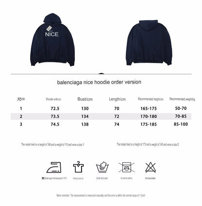 Sweat à capuche Balenciaga « Be Nice »