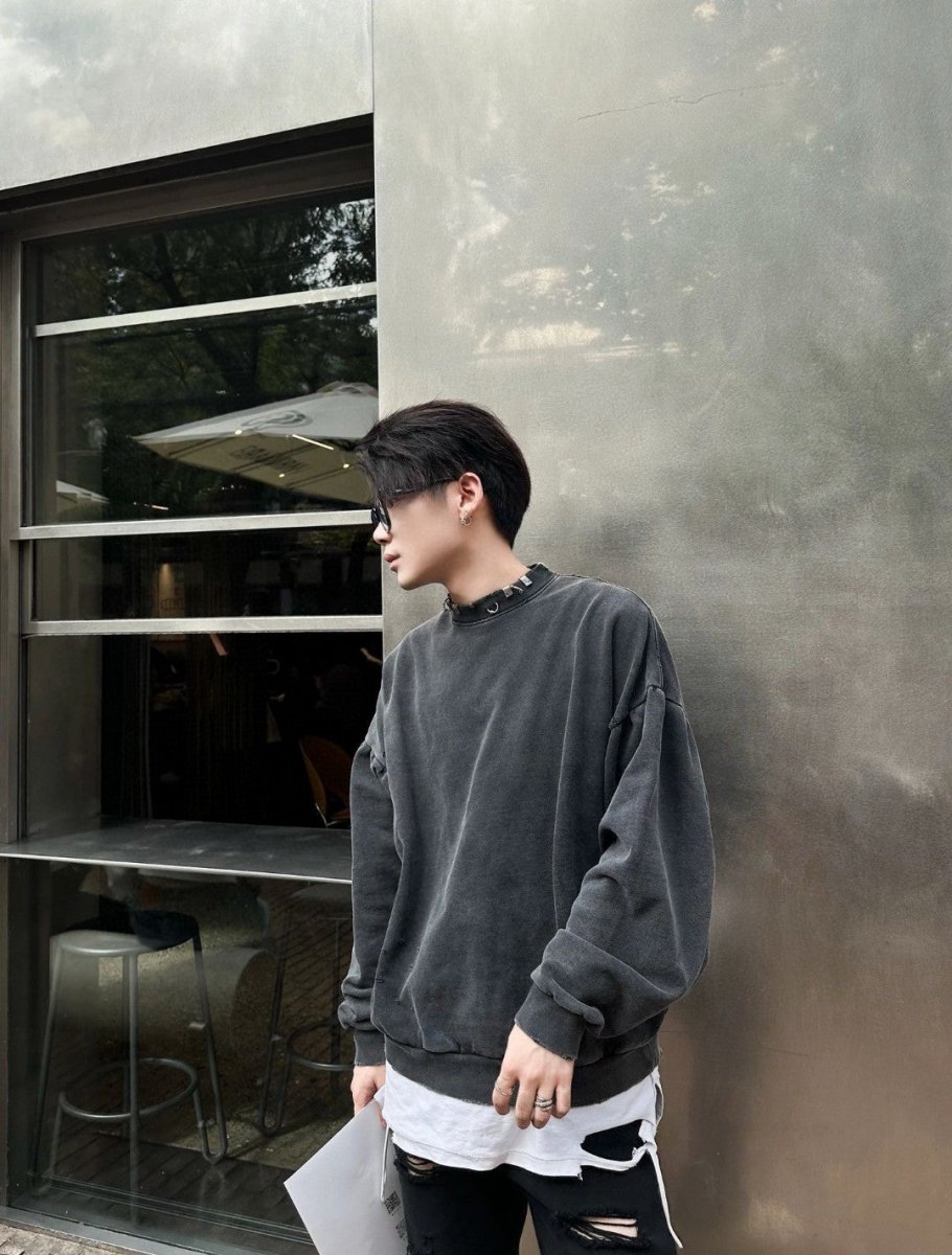 Sweat-shirt Balenciaga à col orné