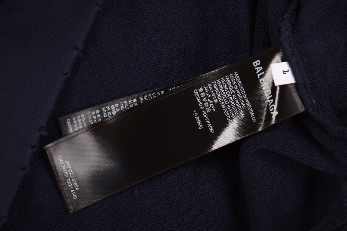 Pull ras du cou bleu marine Balenciaga