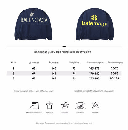 Pull ras du cou bleu marine Balenciaga