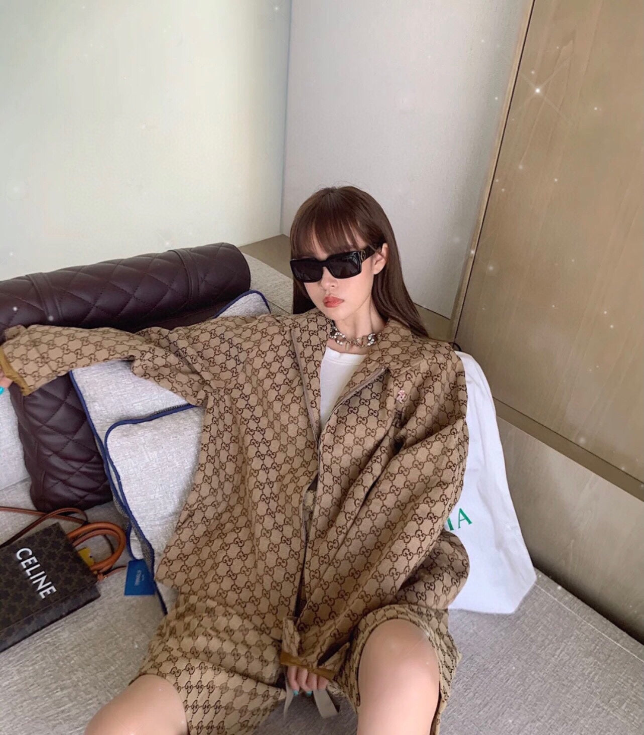 Veste de survêtement Gucci à monogramme