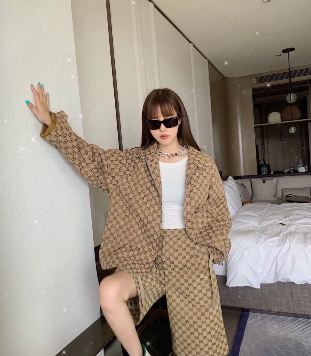 Veste de survêtement Gucci à monogramme