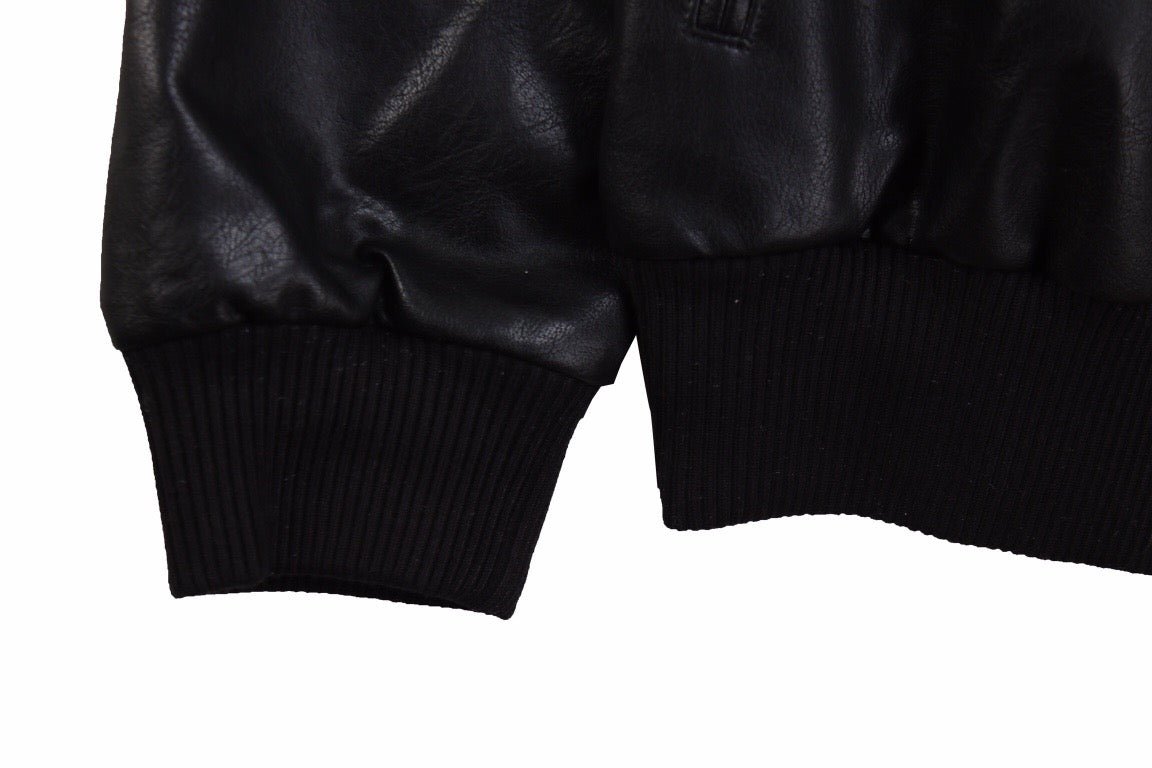 Veste Balenciaga en similicuir noir