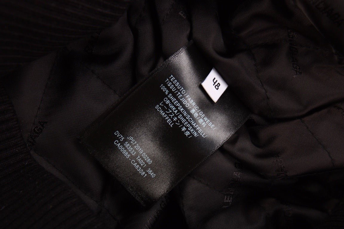 Veste Balenciaga en similicuir noir