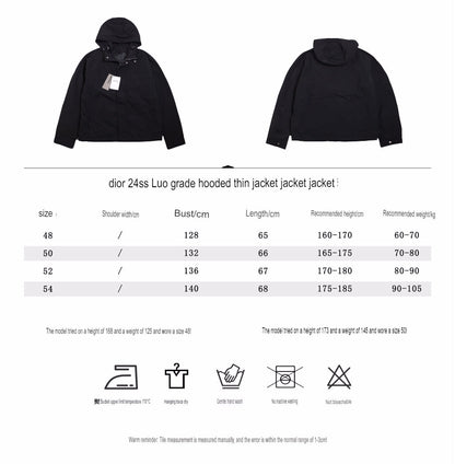 Veste à capuche noire Dior