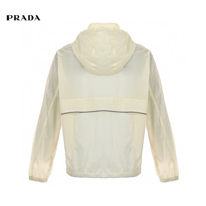 Veste légère à capuche Prada