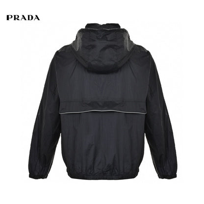 Veste légère à capuche Prada - Noire