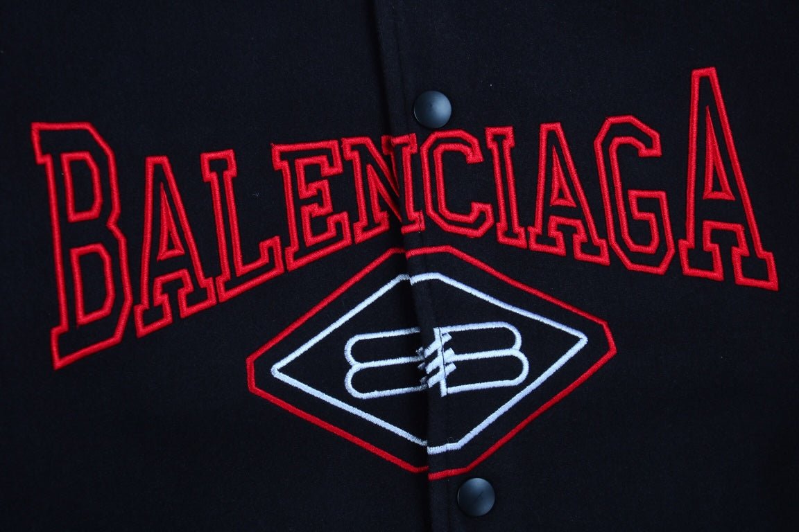 Veste universitaire noire Balenciaga