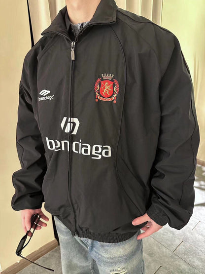Veste de survêtement noire zippée Balenciaga