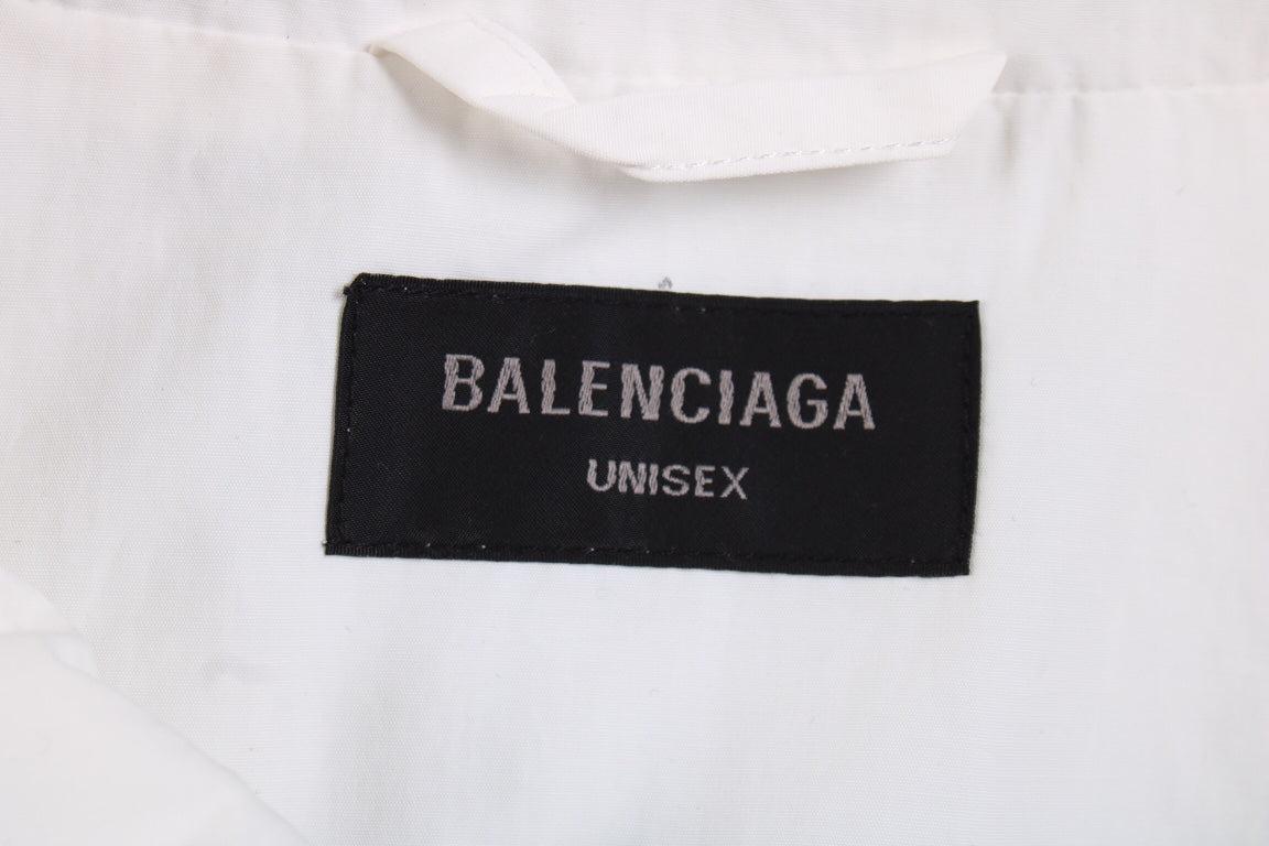 Veste blanche zippée Balenciaga