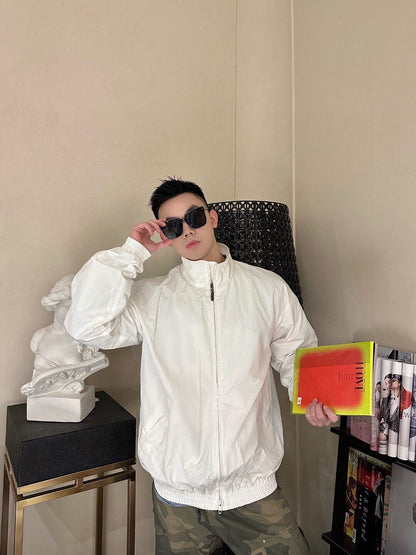 Veste blanche zippée Balenciaga