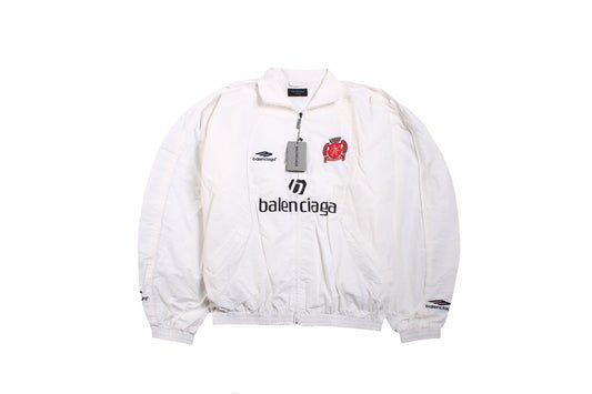 Veste de survêtement blanche zippée Balenciaga